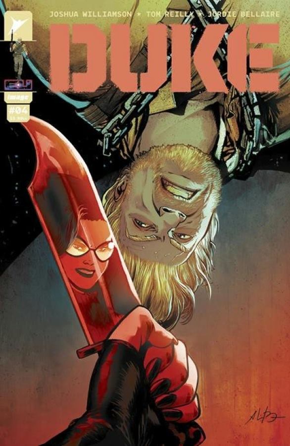 Capa B de Duke número 4, desenhada pelo brasileiro Andrei Bressan
